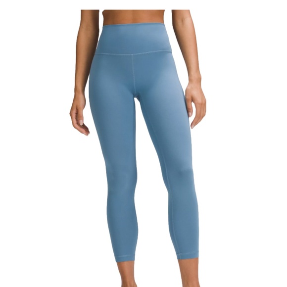 Lululemon Wunder Train High Rise Legging 25" in Utility Blue - Picture 1 of 5